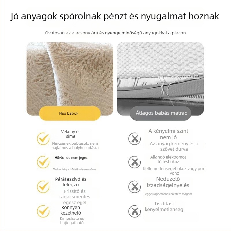 Ice Silk matrac készlet, összecsukható stílus, új kínai stílus, nyomtatott szövés, kémiai rost