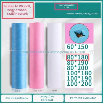 Eldobható ágyhuzat tekercs, nem szőtt anyagból, lélegző, reaktív nyomtatás és festés, modern minimalista stílus