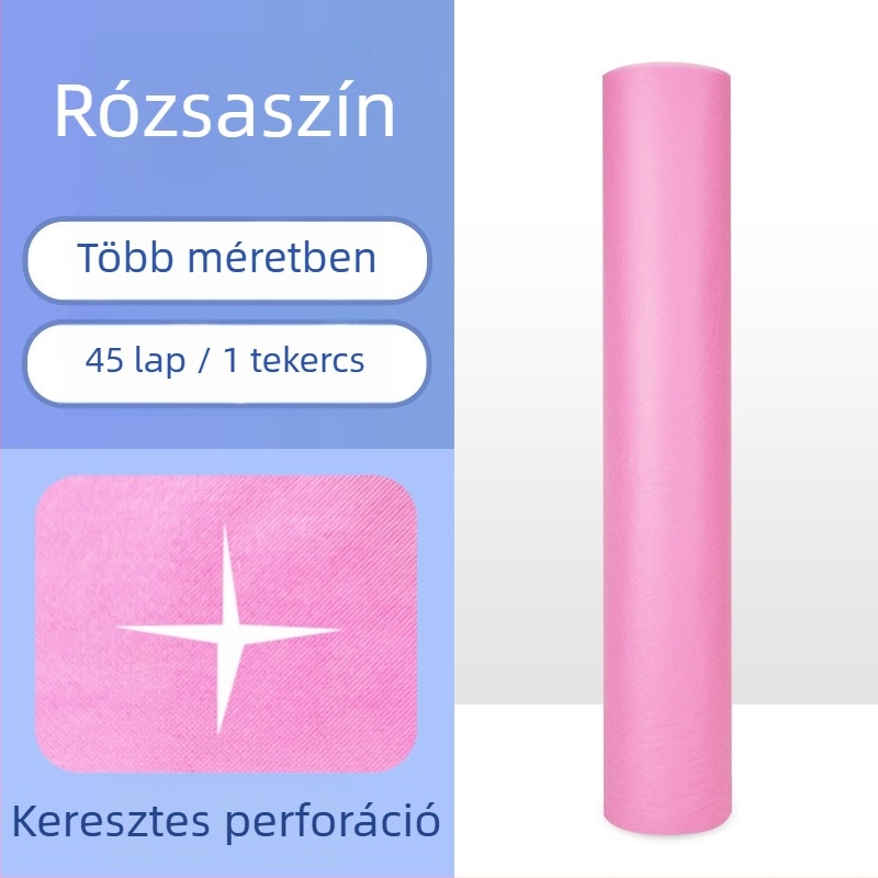 Eldobható ágyhuzat tekercs, nem szőtt anyagból, lélegző, reaktív nyomtatás és festés, modern minimalista stílus