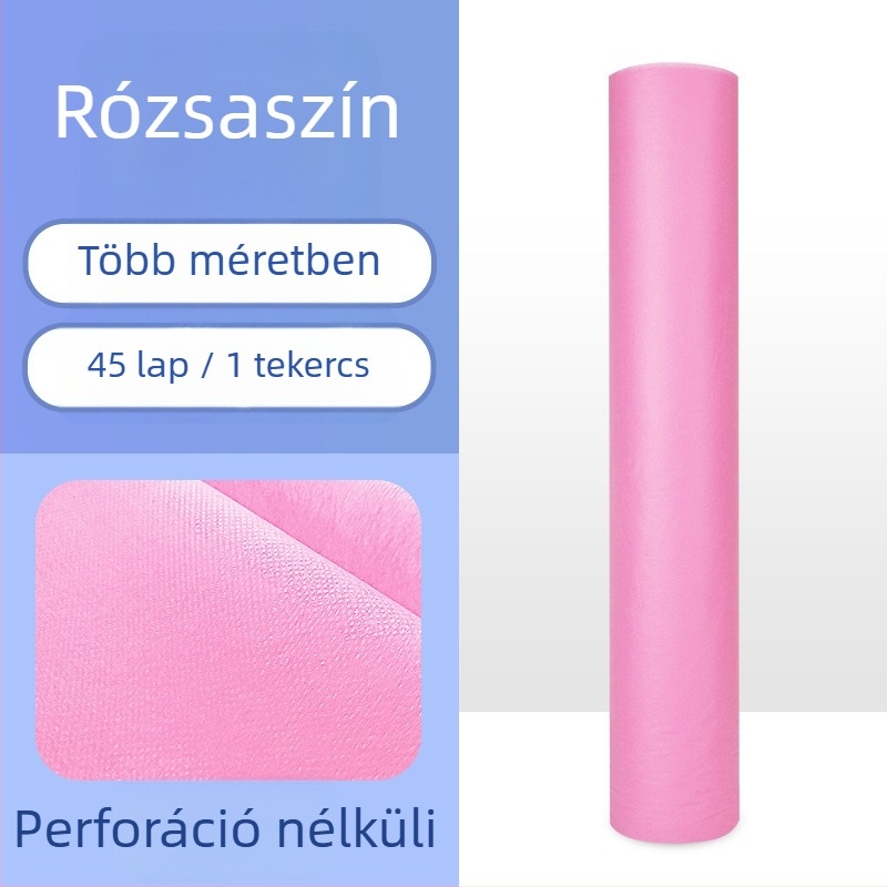 Eldobható ágyhuzat tekercs, nem szőtt anyagból, lélegző, reaktív nyomtatás és festés, modern minimalista stílus