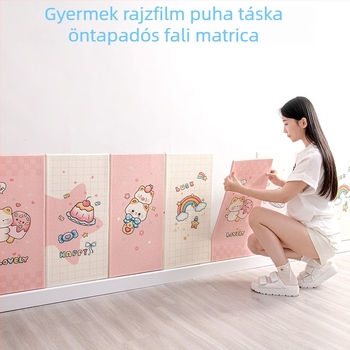 Öntapadós, vízálló és ütésálló téglamintás falidekor, 3D-s falikép, habos dekorpanelok hálószobára és diákszállásra
