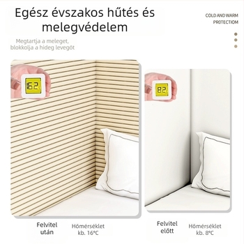 Puha falvédő az ágy szélénél (tatami stílus) – biztonság babáknak és gyerekeknek