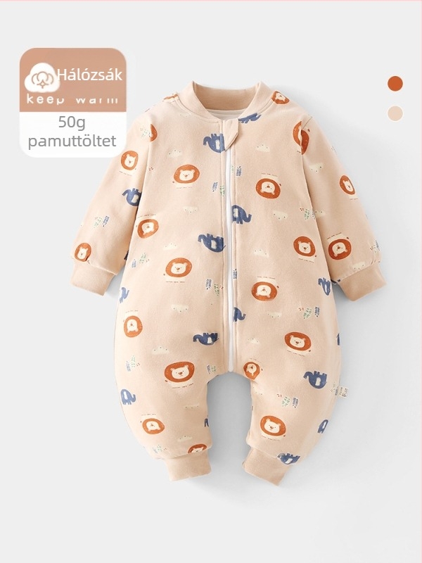 Baba alvózsák állandó hőmérséklettel, vastag töltettel, négy évszakos, cipzárral