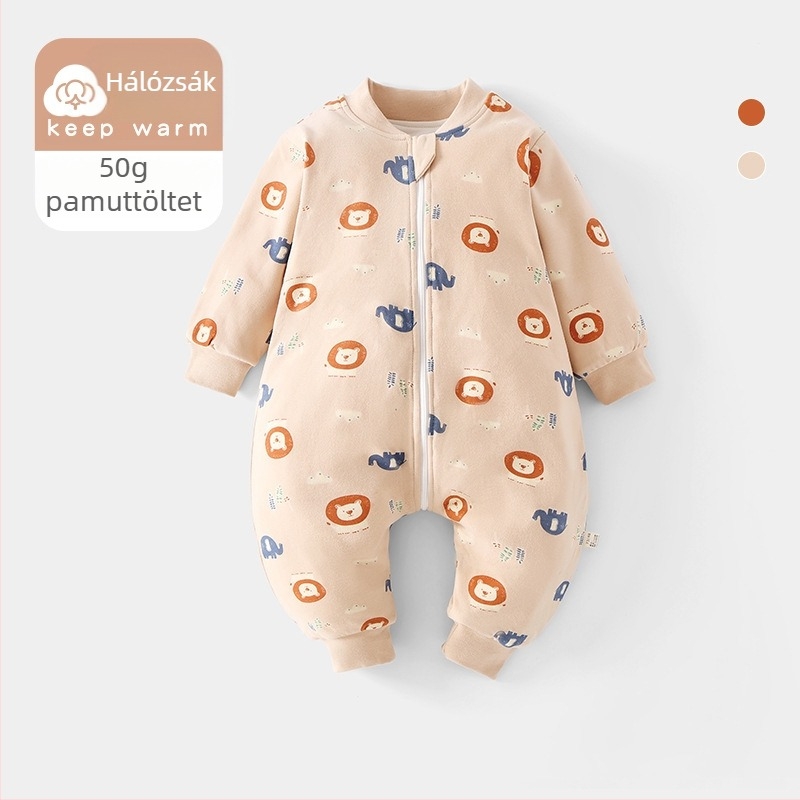 Baba alvózsák állandó hőmérséklettel, vastag töltettel, négy évszakos, cipzárral