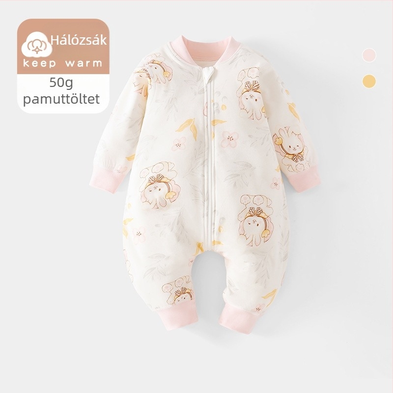 Baba alvózsák állandó hőmérséklettel, vastag töltettel, négy évszakos, cipzárral