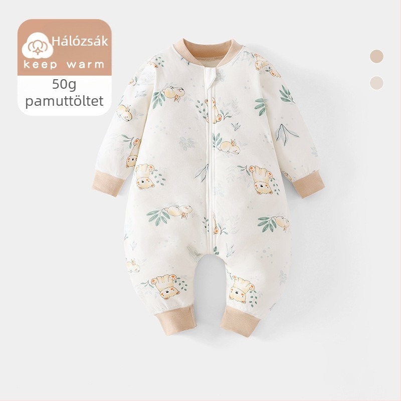 Baba alvózsák állandó hőmérséklettel, vastag töltettel, négy évszakos, cipzárral