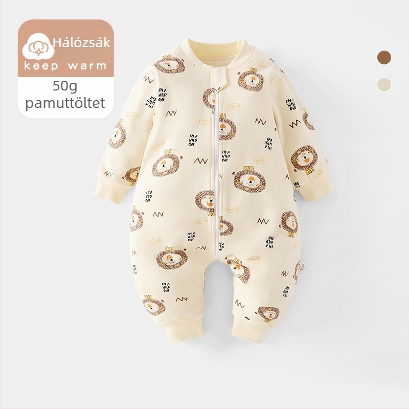 Baba alvózsák állandó hőmérséklettel, vastag töltettel, négy évszakos, cipzárral