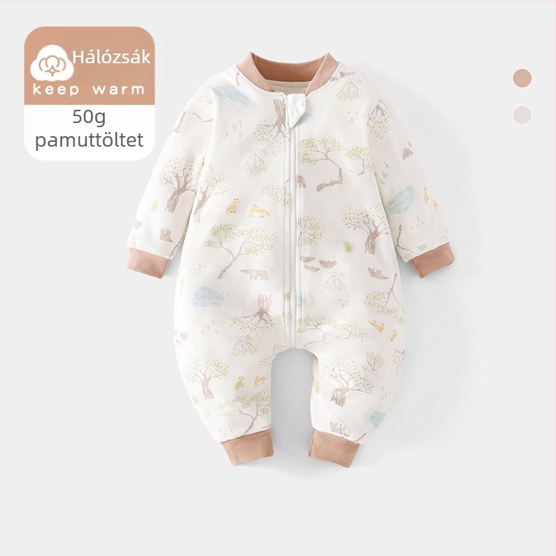 Baba alvózsák állandó hőmérséklettel, vastag töltettel, négy évszakos, cipzárral