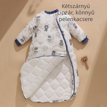 Újszülött baba alvózsák, egész éves használatra, láb-wrap és anti-kikapcsolt quilt, 100% pamut, 0.55–1.0 kg