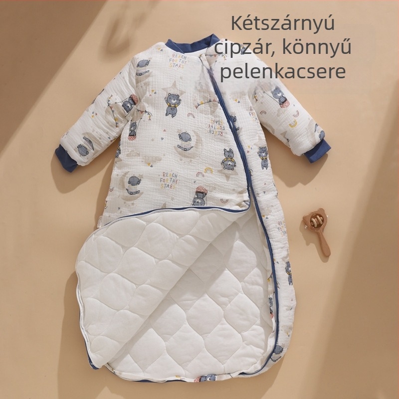 Újszülött baba alvózsák, egész éves használatra, láb-wrap és anti-kikapcsolt quilt, 100% pamut, 0.55–1.0 kg