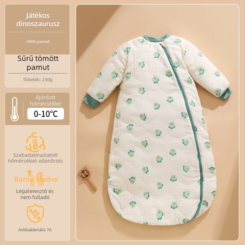 Újszülött baba alvózsák, egész éves használatra, láb-wrap és anti-kikapcsolt quilt, 100% pamut, 0.55–1.0 kg