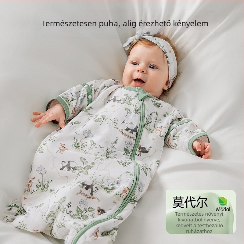 Baba alvózsák tavasz-nyár, kokon stílus, modal bambusz pamut géz, négy évszak