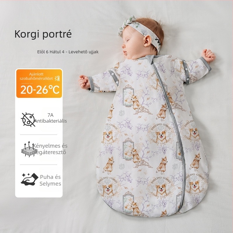Baba alvózsák tavasz-nyár, kokon stílus, modal bambusz pamut géz, négy évszak