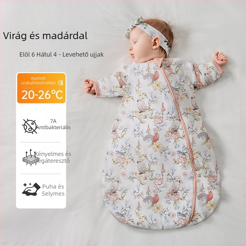 Baba alvózsák tavasz-nyár, kokon stílus, modal bambusz pamut géz, négy évszak