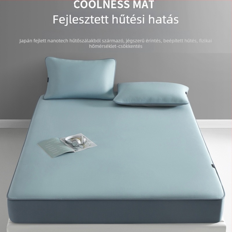 Jégselyem viszkóz matraszett jacquard szövésben, összehajtható, gépi mosás
