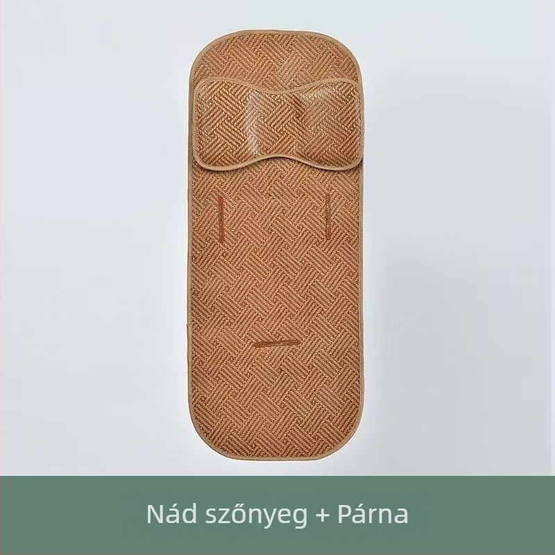 Lélegző bambusz babakocsi ülésvédő, univerzális, csúszásmentes nyári párna
