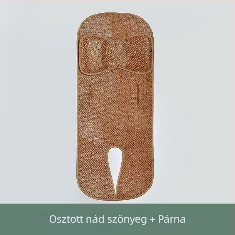 Lélegző bambusz babakocsi ülésvédő, univerzális, csúszásmentes nyári párna