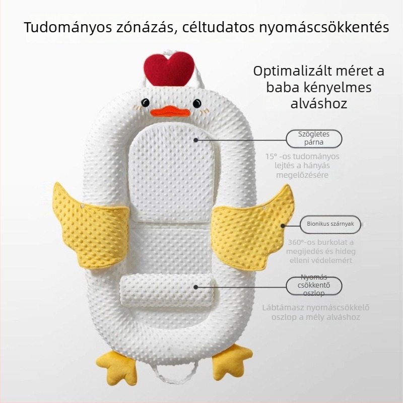 Újszülöttek számára tervezett baba alvó fészek — pamut töltet; textília: 100% pamut; pozíció: baba; testreszabás nélkül; kategória: matrac/párna