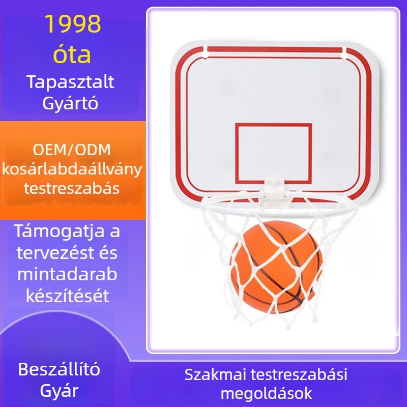 Beltéri akasztós műanyag kosárlabda játék gyerekeknek, fúrás nélkül, könnyű 110–190 g, alkalmas kosárlabdára, futballra és röplabdára
