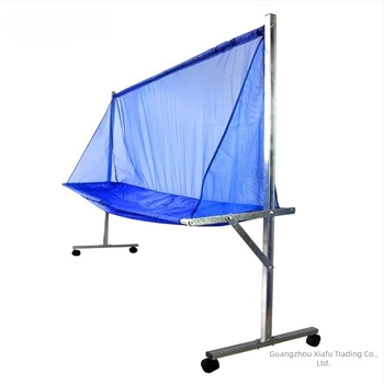 Asztali tenisz állvány labdafogó hálóval, padlóra álló, mobil labdagyűjtő, többlabdás tartó (Kategória: labdafogó állvány; Termékkategória: asztali tenisz állvány)