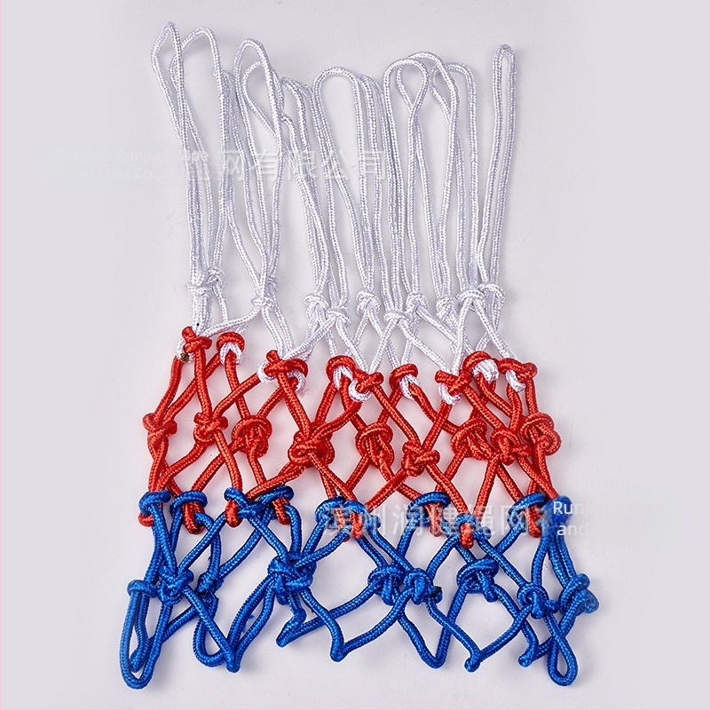 Kosárlabda háló, kézzel szőtt, nylon, játékminőség, standard gyűrűhöz