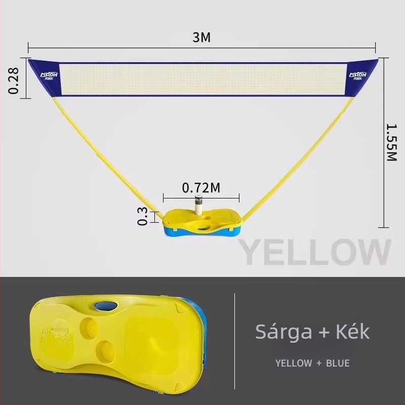 Meishulong hordozható badminton hálóállvány, otthoni és kültéri használatra, könnyen mozgatható