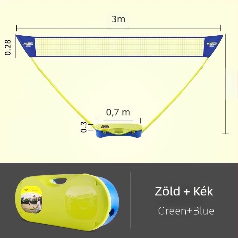 Meishulong hordozható badminton hálóállvány, otthoni és kültéri használatra, könnyen mozgatható
