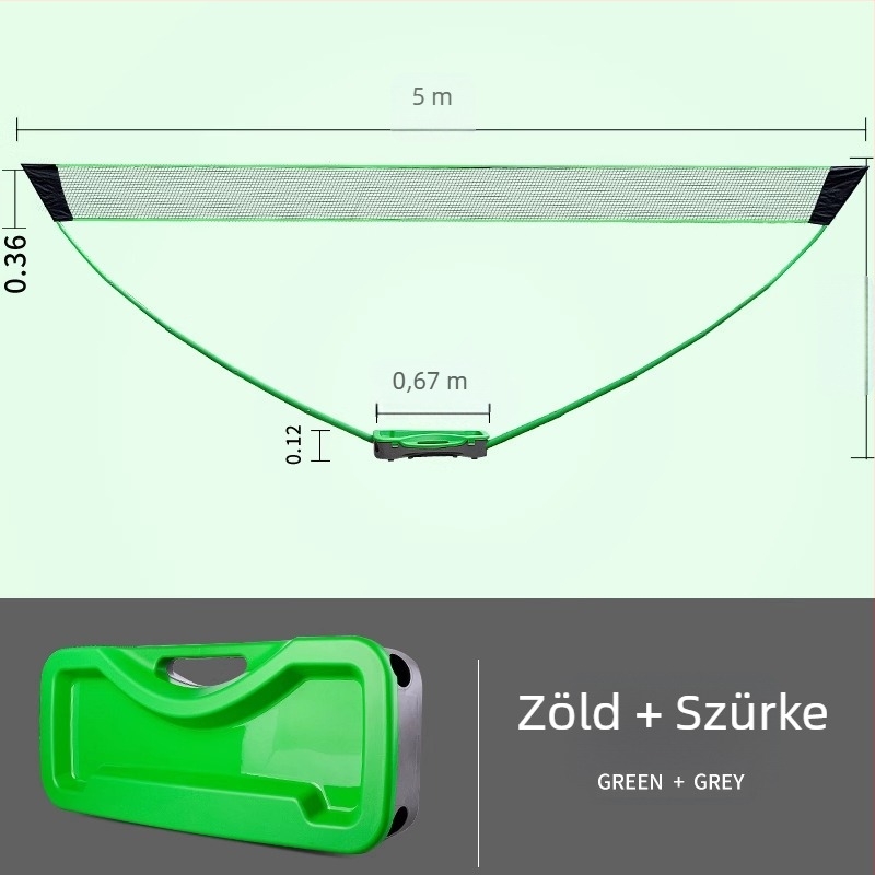 Meishulong hordozható badminton hálóállvány, otthoni és kültéri használatra, könnyen mozgatható