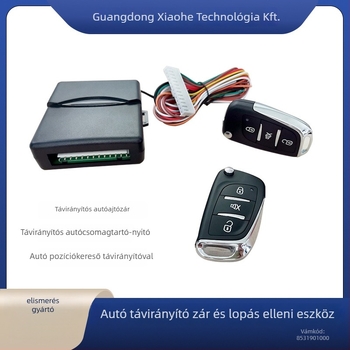 Központi autózár vezérlő, 12V, univerzális autókhoz és SUV-khez, ABS műanyag és elektronika, varrat nélküli hegesztés, hosszú élettartam