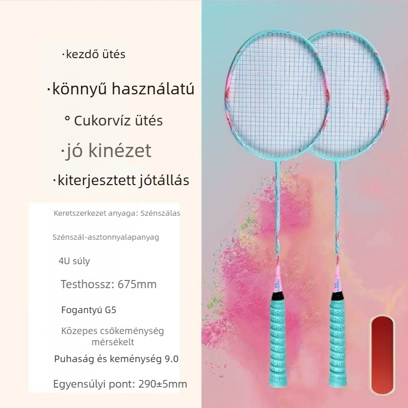 Zongjian tollaslabda rakéta vasötvözet kerettel, nylonszálakkal, közvetlen ütés, 85–89 g súly, személyre szabás rendelésre
