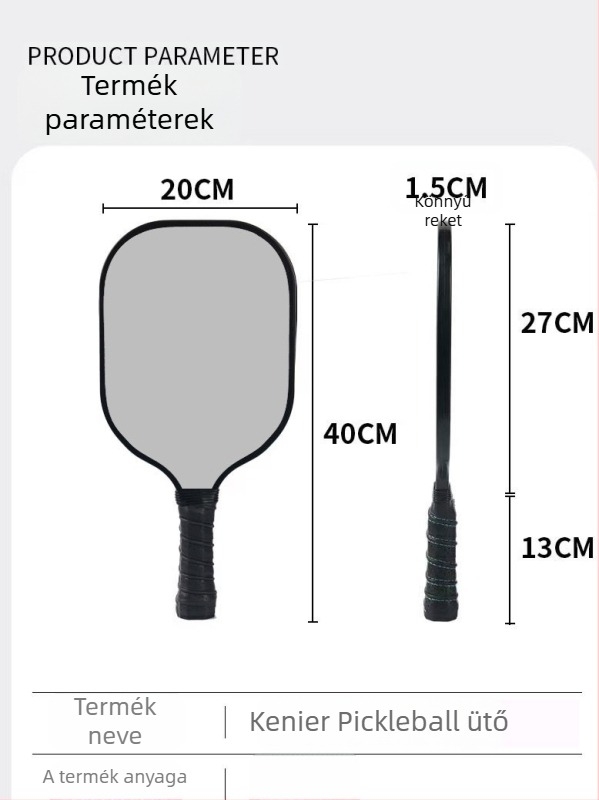 Kenier Gyerekeknek szóló profi pickleball ütő készlet – Kezdő versenyfokozat, poplar fa, 280 g ütőnként, 700 g teljes készlet