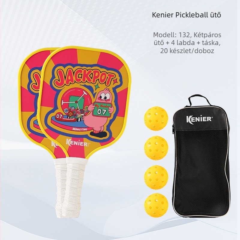 Kenier Gyerekeknek szóló profi pickleball ütő készlet – Kezdő versenyfokozat, poplar fa, 280 g ütőnként, 700 g teljes készlet