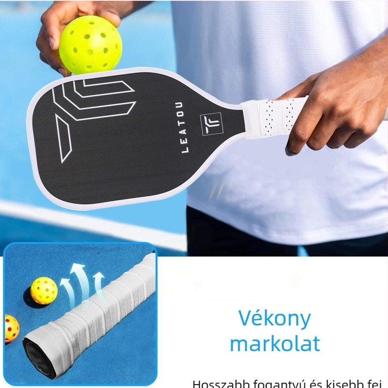 Karbonszálas pickleball ütő matt felülettel, 127 g, Lituo márka, edzéshez és versenyekhez ideális.