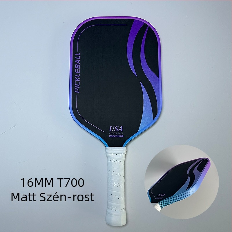 Lidakang Pickleball ütő – T700 szénszálas, Kevlar és titán vezeték megerősítés, Textúrált felület, Egyrészes kivitelezés, 225 g
