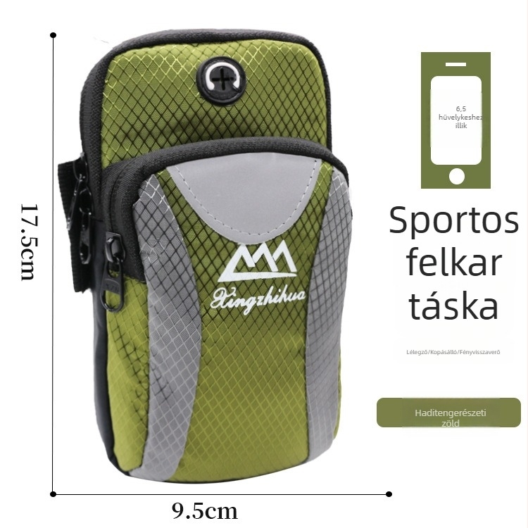 Longlongin futó telefon karpánt – uniszex, lélegző, vízálló, ultra könnyű, Oxford anyag, méretek 17,5×9 cm