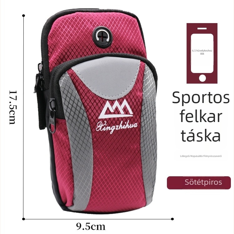 Longlongin futó telefon karpánt – uniszex, lélegző, vízálló, ultra könnyű, Oxford anyag, méretek 17,5×9 cm