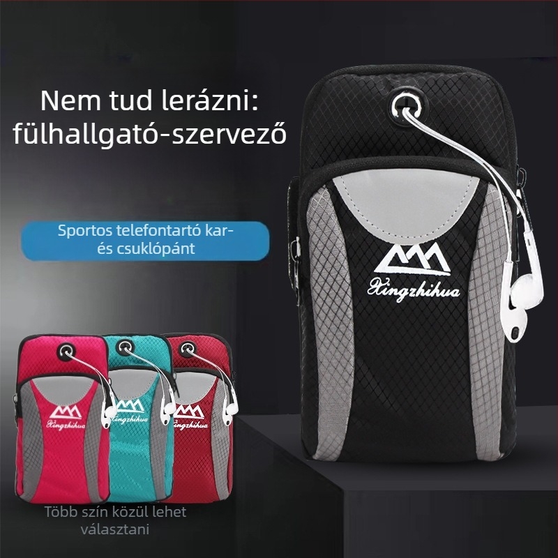 Longlongin futó telefon karpánt – uniszex, lélegző, vízálló, ultra könnyű, Oxford anyag, méretek 17,5×9 cm