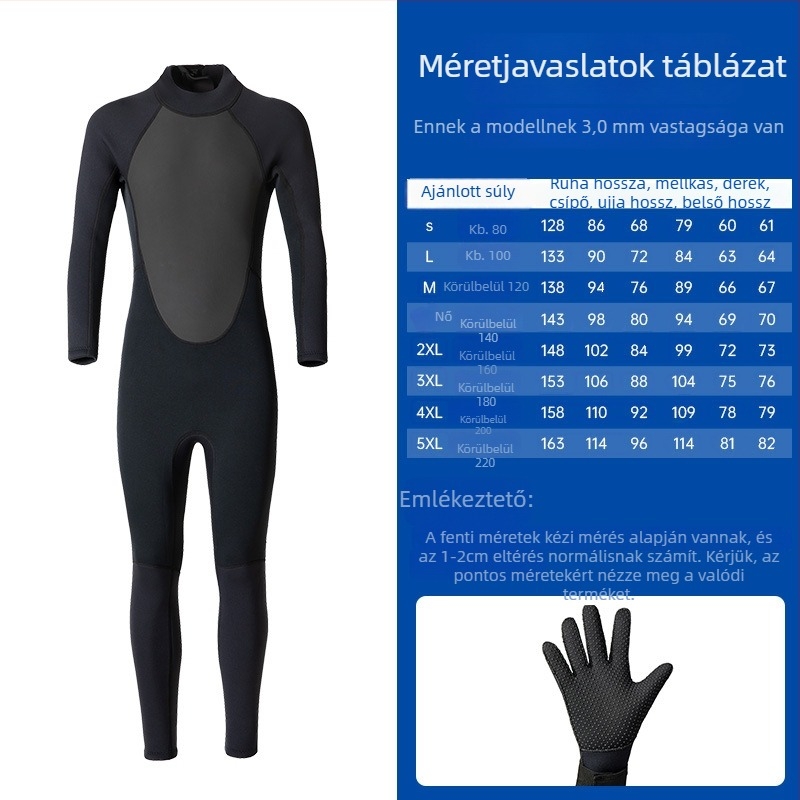Deer uniszex 1 részes búvárruha – Neoprén N anyag, kopásálló, merüléshez, nyár–ősz, testreszabás elérhető