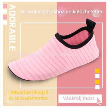 Unisex vizes cipők a strandokra és úszáshoz – gyorsan száradó, könnyű, csúszásmentes TPR talp, poliészter felsőrész, varrott konstrukció