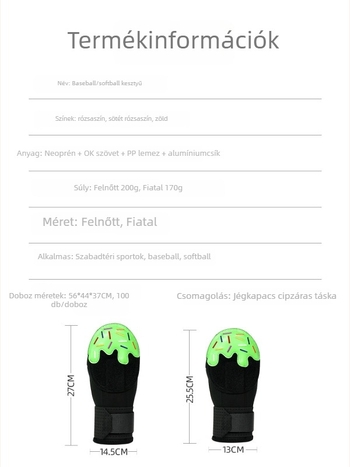 Baseball/Softball tenyérvédő kesztyű – gumi, felnőtt