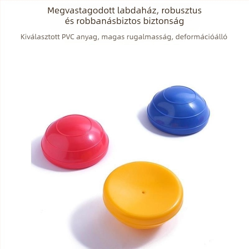 Guangdi PVC Mini Hullám Labda, Félkörí Egyensúly Labda Jóga és Pilateshez, 260 g, Nem Felfújható