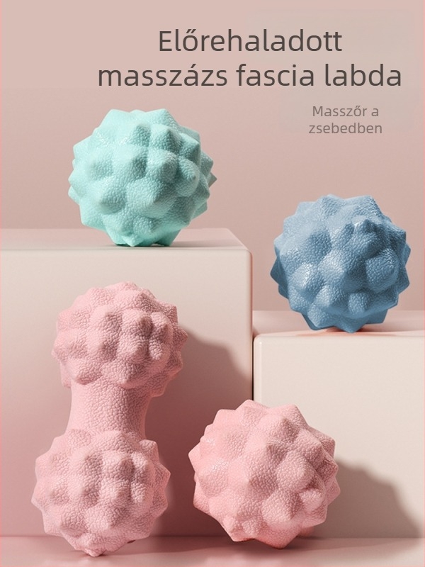 Fascia-golyó masszázs — EVA masszázsgolyó izmokhoz, jóga, lábboltozat és hátmasszázs; Wave Speed Ball, 150 g, Ji Unlimited.
