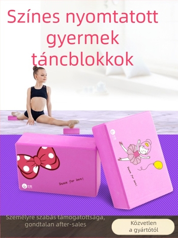 Jóga blokk magas sűrűségű EVA habból – jóga segédeszköz, alkalmas egészségügyi masszázsra, fitneszre és testépítésre.