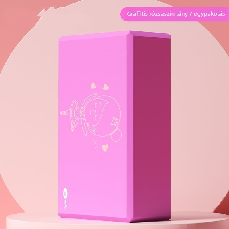 Jóga blokk magas sűrűségű EVA habból – jóga segédeszköz, alkalmas egészségügyi masszázsra, fitneszre és testépítésre.