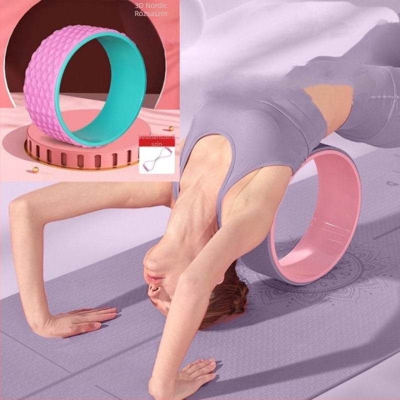 Jóga kerék a hátsó nyitáshoz, kezdőknek hátgörbítő eszköz, otthoni Pilates kör (Márka: Other; Újrahasználható; Eredet: Other; Kategória: Jóga segédeszközök)