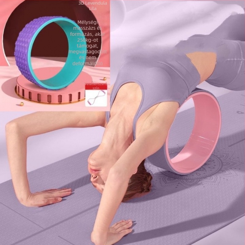 Jóga kerék a hátsó nyitáshoz, kezdőknek hátgörbítő eszköz, otthoni Pilates kör (Márka: Other; Újrahasználható; Eredet: Other; Kategória: Jóga segédeszközök)