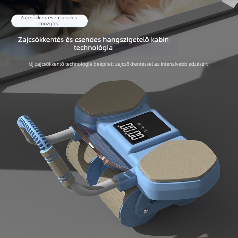 CF-099 Hasizomgörgő, 2,2 kg, négykerekű automatikus visszafordítás, nagy időmérő kijelző, irodai és otthoni edzéshez
