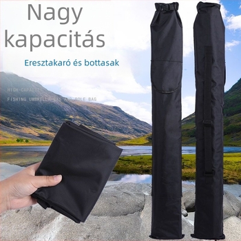 Horgászbot és felszerelés táska (vászon anyag; nagy kapacitás; nem vízálló)