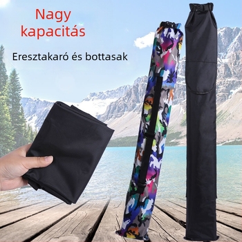 Horgászbot és felszerelés táska (vászon anyag; nagy kapacitás; nem vízálló)
