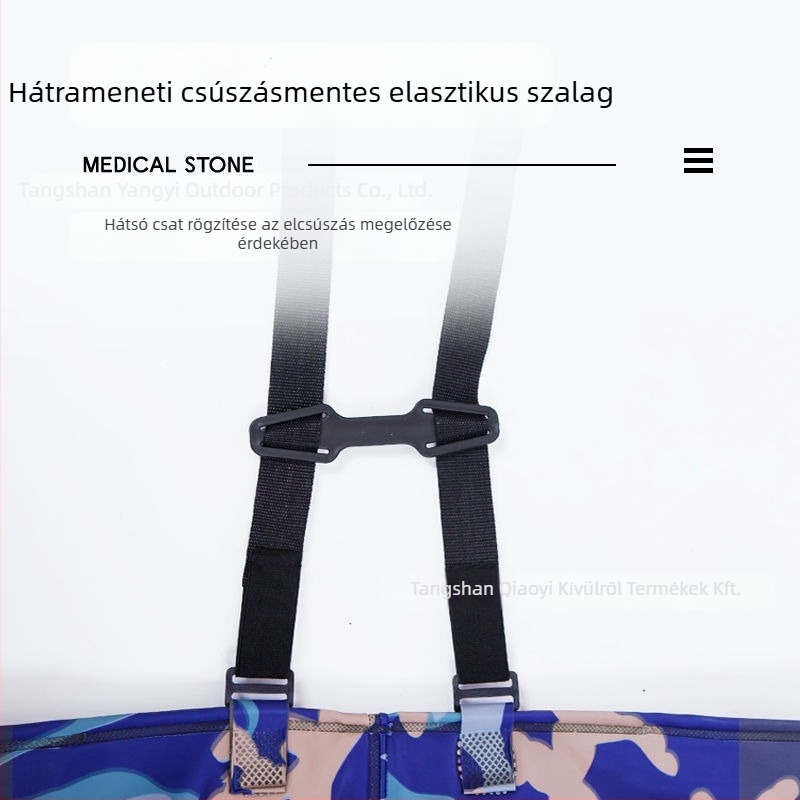 Vízálló uniszex overall nadrággal és vízálló cipőkkel horgászathoz és kültéri tevékenységekhez (Anyag: PVC szövött anyag; Minta: Egyszínű; Szezonok: egész évben; Nem: Uniszex)